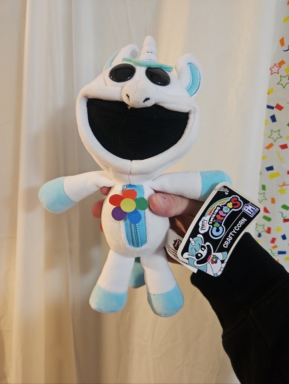 Original Poppy Playtime Smiling Critters 8” White Craftycorn Licensed Plush NWT